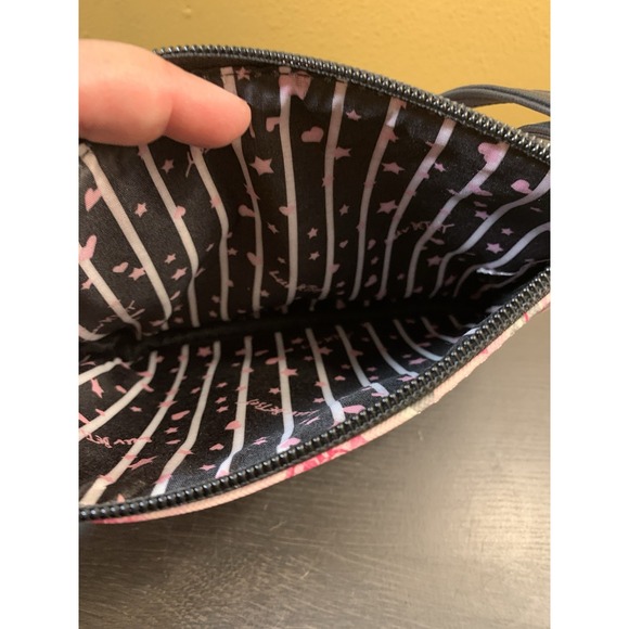 Betsey Johnson Small Marbled Pink Gray Small  Purse Wristlet Strap - Picture 5 of 8